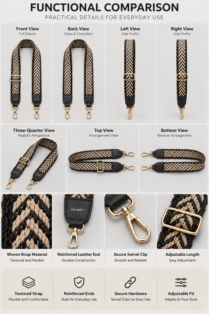 Zarqelo™ Woven Textured Replacement Bag Strap product details