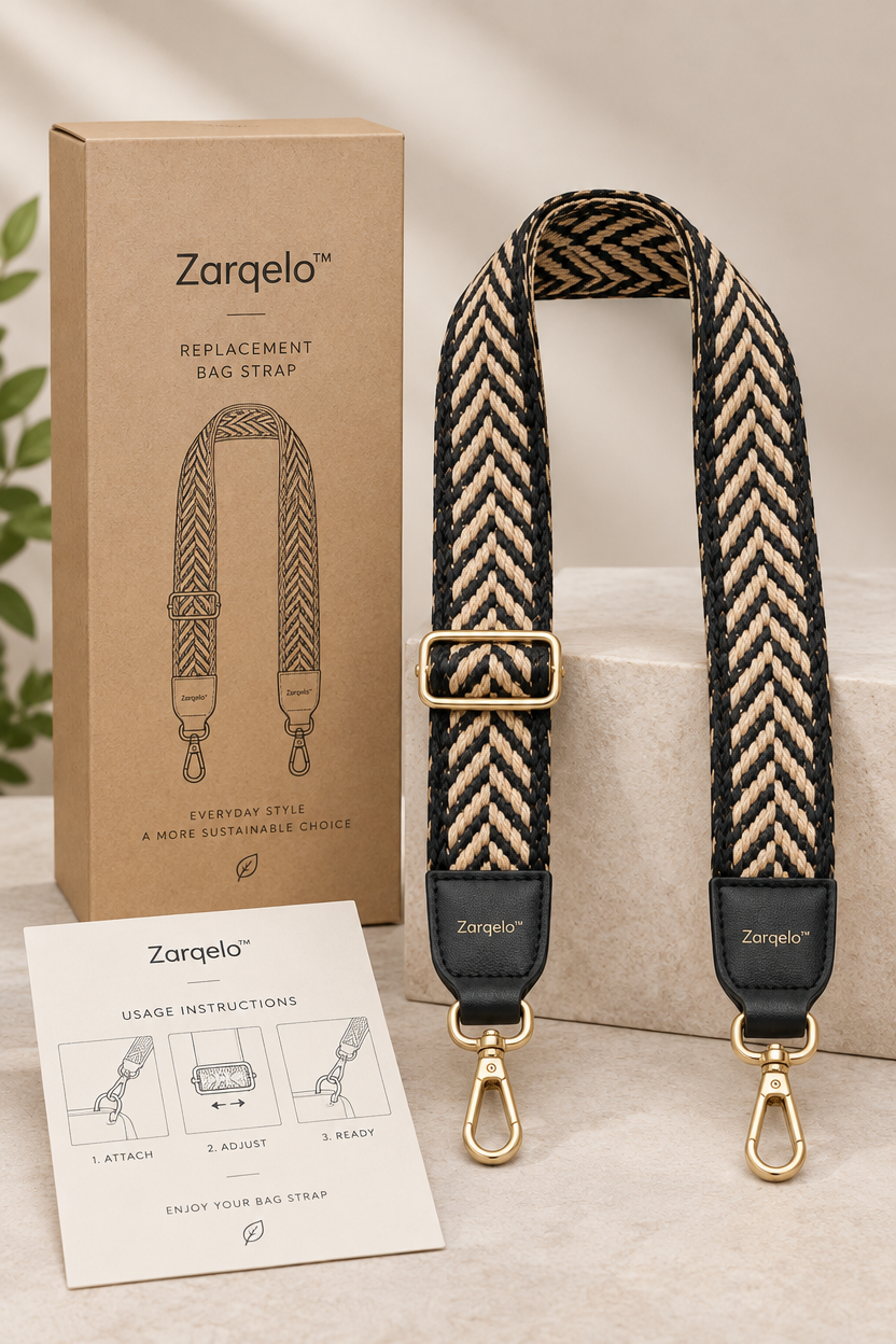 Zarqelo™ Woven Textured Replacement Bag Strap care & safety