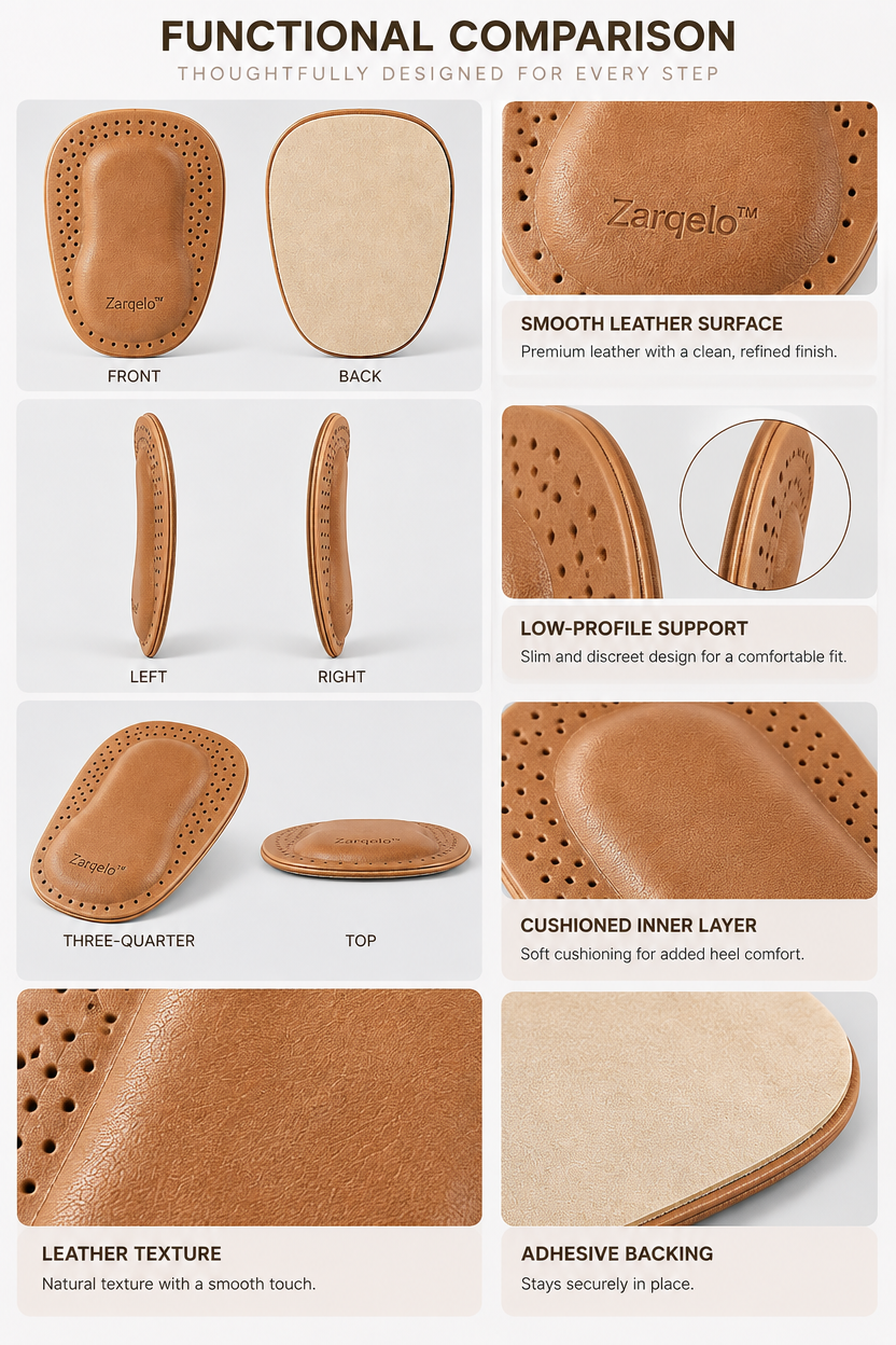 Zarqelo™ Leather Comfort Heel Pad product details