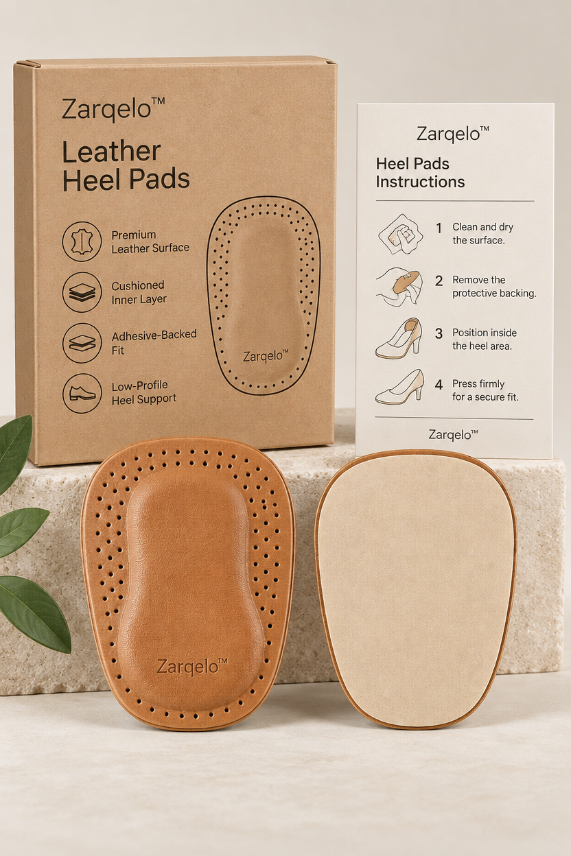 Zarqelo™ Leather Comfort Heel Pad care & safety
