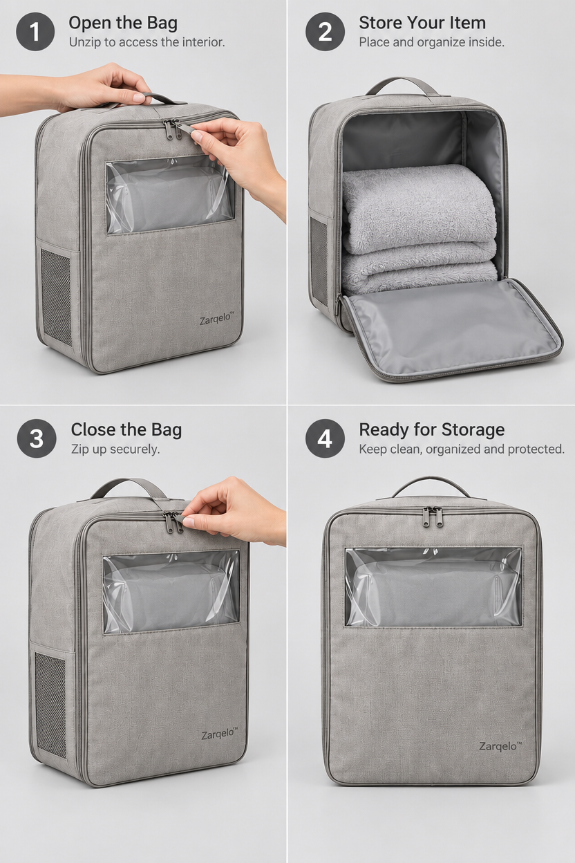 Zarqelo™ Dust-Protective Bag Storage Cover safe everyday use